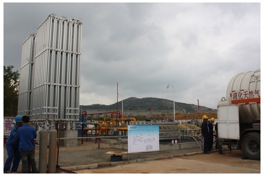 我市首座LNG釋放站建成，燃?xì)獗９┠芰⒂兴嵘?>                            <div   id="m6jqmfcb3ft"   class="con">
                                <span id="m6jqmfcb3ft"    class="title">我市首座LNG釋放站建成，燃?xì)獗９┠芰⒂兴嵘?/span>
                                <p class="des">
	10月30日，我市首座液化天然氣（LNG）釋放站在北部新城高中壓站內(nèi)建成并投入運(yùn)行，現(xiàn)每天的正常補(bǔ)充量達(dá)到3萬(wàn)方。該站設(shè)計(jì)氣化能力3000方/小時(shí)，如連續(xù)氣化可以增加供應(yīng)量8萬(wàn)方/日，將提升我市燃?xì)獗９┠芰Α?


	&nbsp;


	我市由于處于川氣東送供氣范圍，受上游供氣不足等因素影響，氣源一直較為緊張。隨著天然氣市場(chǎng)的快速發(fā)展，客戶(hù)量不斷增加，特別是工業(yè)客戶(hù)的增加和增產(chǎn)，用...</p>
                            </div>
                            <div   id="m6jqmfcb3ft"   class="time">
                                <span id="m6jqmfcb3ft"    class="day">27</span>
                                <span id="m6jqmfcb3ft"    class="year-month">2013-11</span>
                            </div>
                        </a>
                    </li>
                                        <li>
                        <a href="show.php?Id=105" target="_blank">
                            <img src=